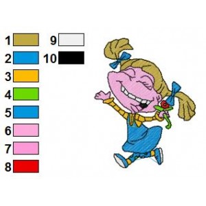 Rugrats Angelica Pickles 03 Embroidery Design